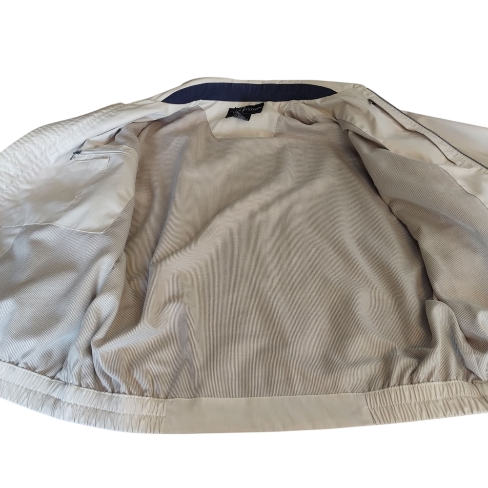 Page & Tuttle Men's Beige Full Zip Long Sleeve Cotton Blend Jacket Size L - Picture 10 of 11